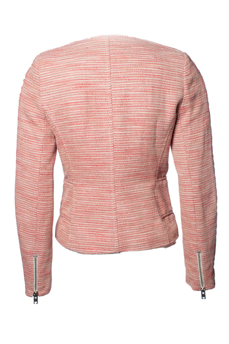 IRO, rote Bouclé-Jacke mit Reißverschluss - Image 2