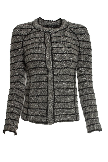 Isabel Marant Etoile, graue und schwarze Tweedjacke - Image 1