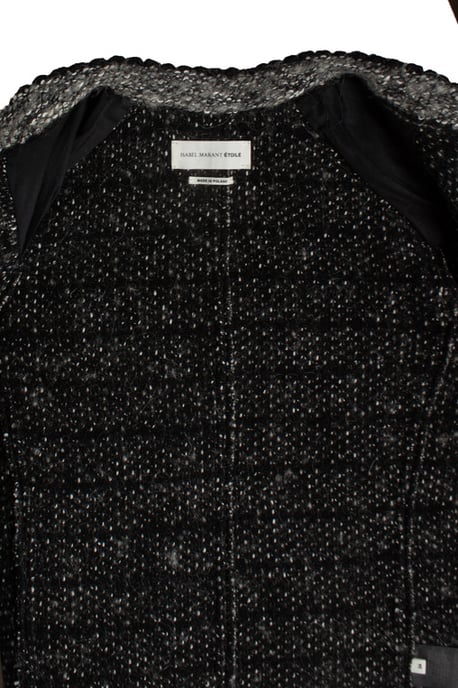 Isabel Marant Etoile, graue und schwarze Tweedjacke - Image 6