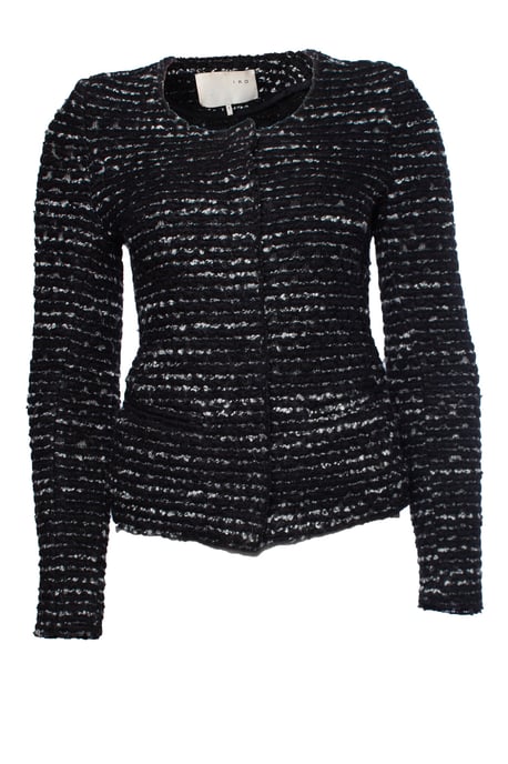 Iro Bouclé-Jacke, schwarz-weiß - Mehrfarbig - Image 1