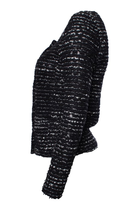 Iro Bouclé-Jacke, schwarz-weiß - Mehrfarbig - Image 3