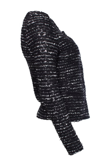 Iro Bouclé-Jacke, schwarz-weiß - Mehrfarbig - Image 4