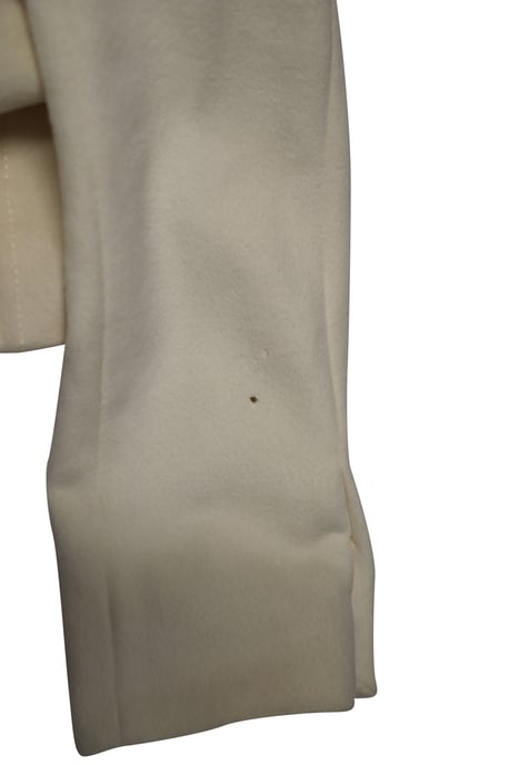 Versace-Mantel mit Pelzkragen aus weißer Baumwolle - Image 5