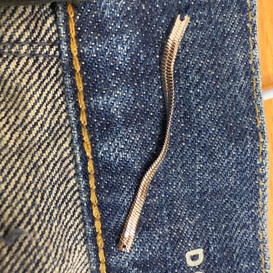 Saint Laurent Ripped Slim-Fit Jeans aus blauem Baumwoll-Denim - Image 3