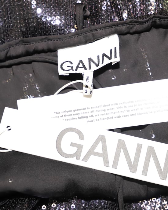 Ganni Pailletten-Maxikleid aus mehrfarbigem Polyester - Image 4