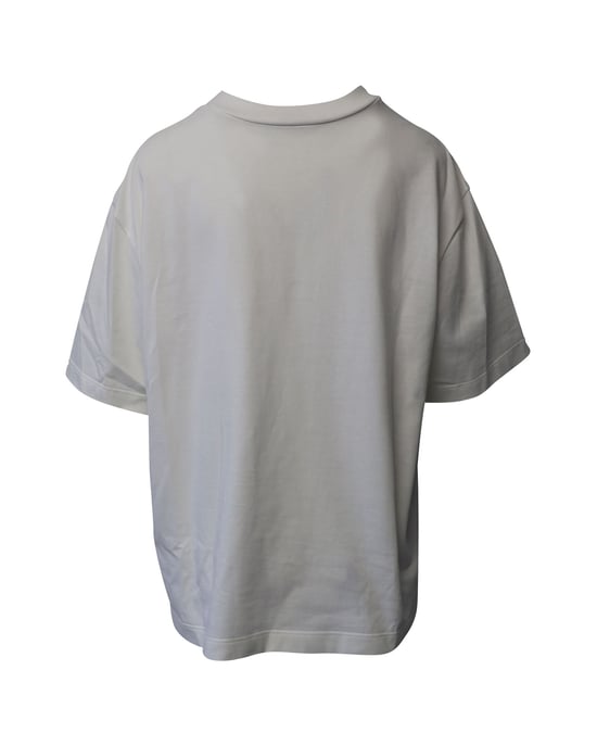 Alexander McQueen T-Shirt mit Knopfverzierungen aus weißer Baumwolle - Image 3