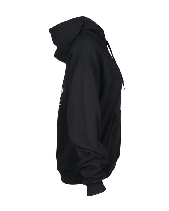Balenciaga Hoodie für politische Kampagnen aus schwarzer Baumwolle - Image 4