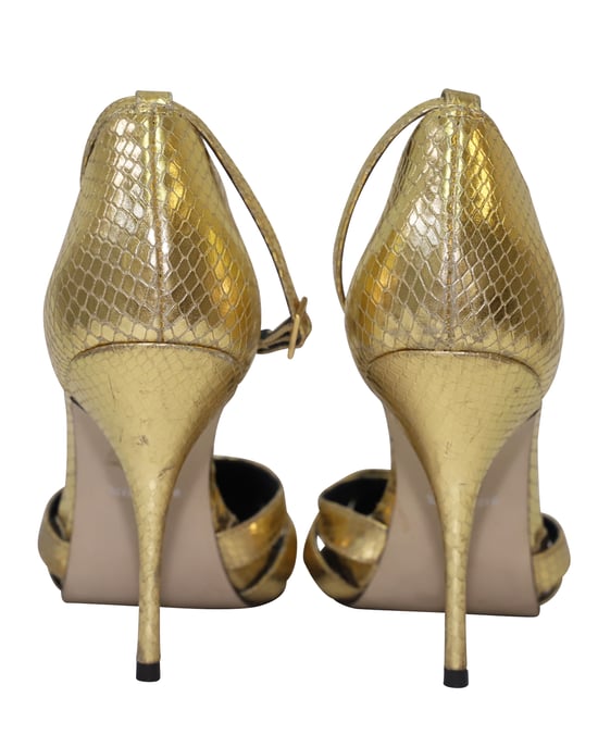 Carvela by Kurt Geiger Gold Python Pumps aus Goldleder - Image 3