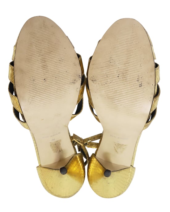 Carvela by Kurt Geiger Gold Python Pumps aus Goldleder - Image 4