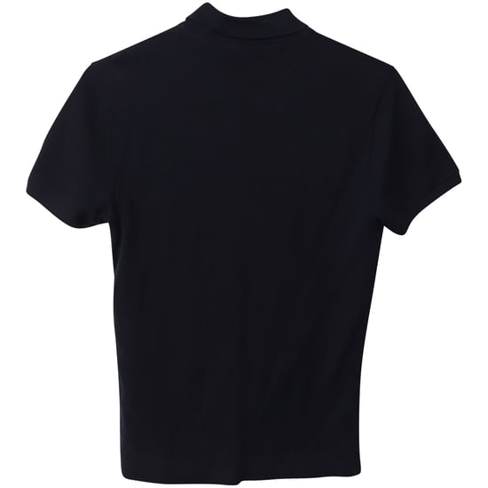 Gucci Poloshirt mit Web Crest Logo aus schwarzer Baumwolle - Image 2