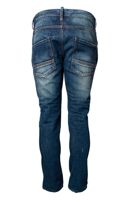 Dsquared2, blaue Jeans mit Abnutzungsspuren und Farbflecken - Image 2