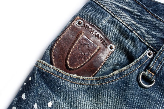 Dsquared2, blaue Jeans mit Abnutzungsspuren und Farbflecken - Image 5