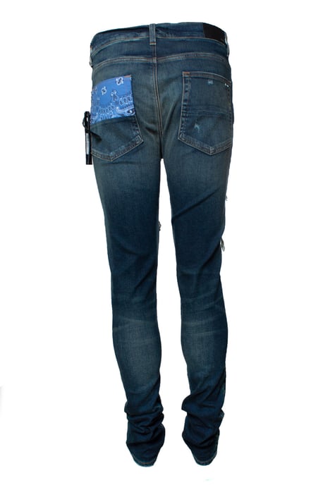 Amiri, Vintage-Patchwork-Bandana-Jeans - Image 2