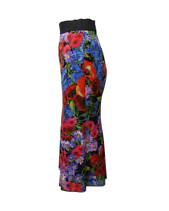 Dolce & Gabbana Midirock aus Seide mit Blumenmuster - Image 2