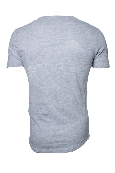 Dsquared2, graues T-Shirt mit fransigem Design - Image 3