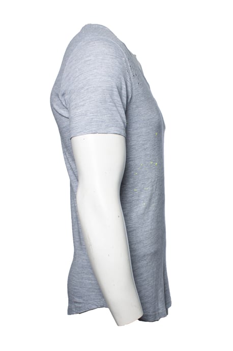 Dsquared2, graues T-Shirt mit fransigem Design - Image 4