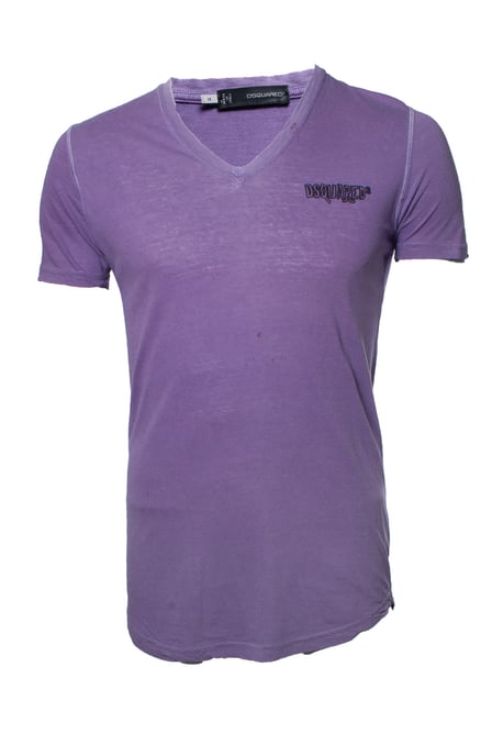 Dsquared2, V-Ausschnitt-T-Shirt mit Logo - Image 1