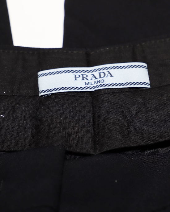 Prada Straight-Leg-Hose aus schwarzem Polyester - Image 4