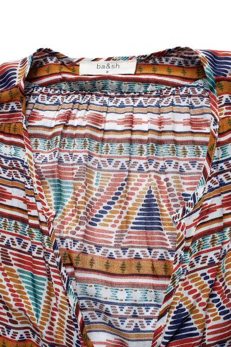 Ba&Sh Ethnisch bedrucktes Mohnblumen-Kleid - Mehrfarbig - Image 6