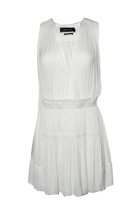 Isabel Marant, weißes, transparentes Kleid mit Rüschen - Image 1