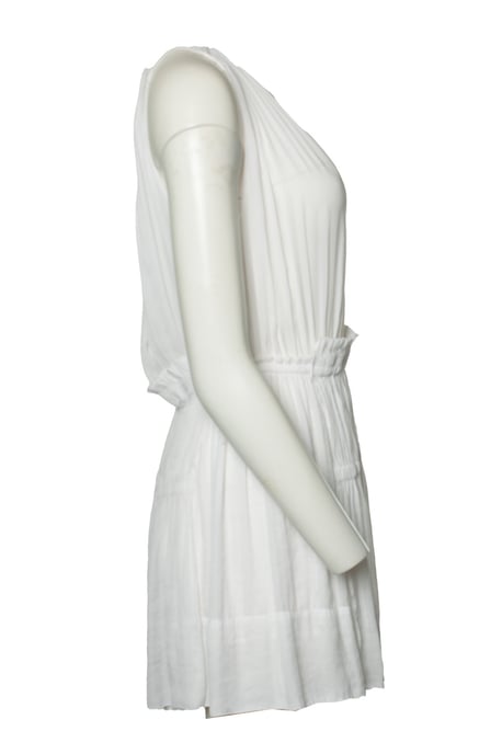 Isabel Marant, weißes, transparentes Kleid mit Rüschen - Image 3