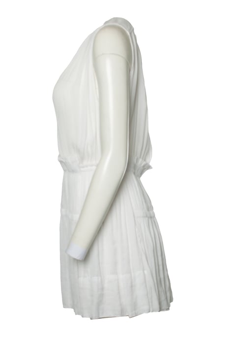 Isabel Marant, weißes, transparentes Kleid mit Rüschen - Image 4