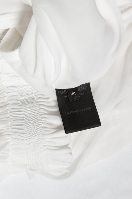 Isabel Marant, weißes, transparentes Kleid mit Rüschen - Image 5