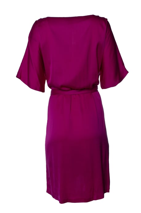 Diane von Furstenberg, rosa Seidenkleid mit Gürtel - Image 3