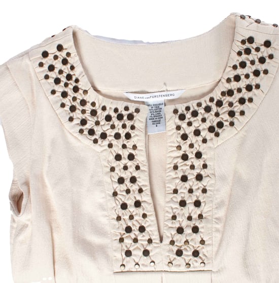 Diane von fustenberg, Ärmelloses beiges Kleid - Image 6