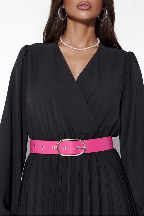 Blumiges Midi-Kleid mit Gürtel - Image 4