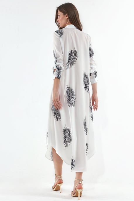 Textdruck Maxi Hemdkleid - Image 2