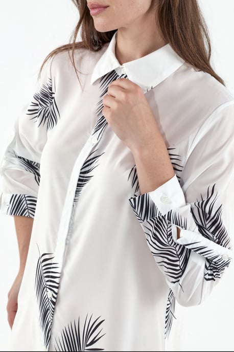 Textdruck Maxi Hemdkleid - Image 3