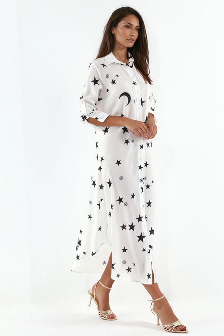 Textdruck Maxi-Hemdkleid - Image 2