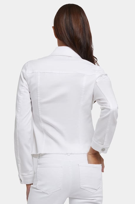 Jacke mit fransigem Saum aus Stretch-Twill - Image 2