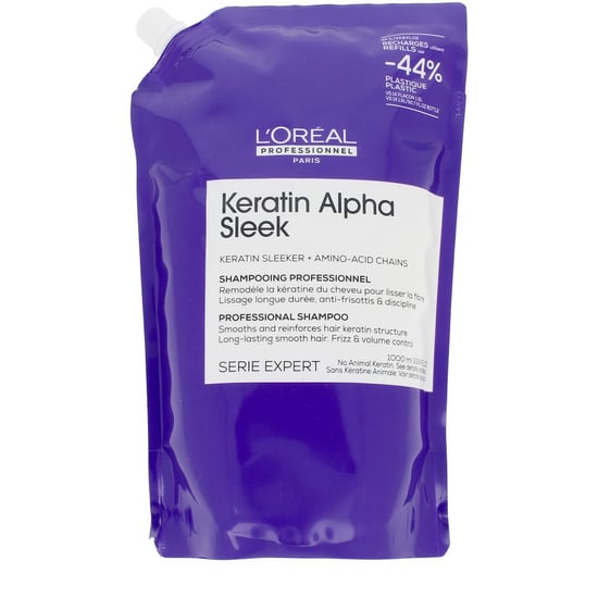 Keratin Alpha Sleek Shampoo Recharge 1000 ml - Image 1