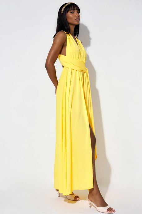 Figurbetontes Maxikleid mit Schlitz - Image 2