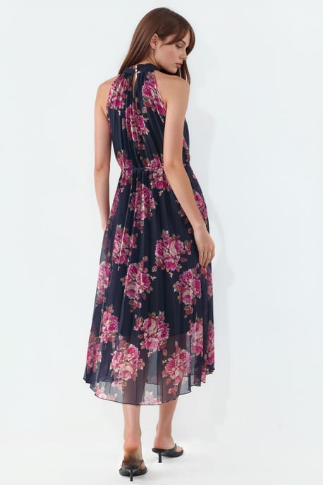 Blumen-Maxi-Kleid mit Bindungsdetail - Image 3
