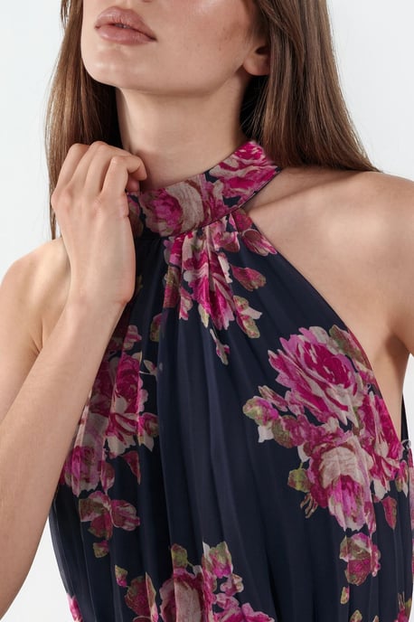 Blumen-Maxi-Kleid mit Bindungsdetail - Image 4