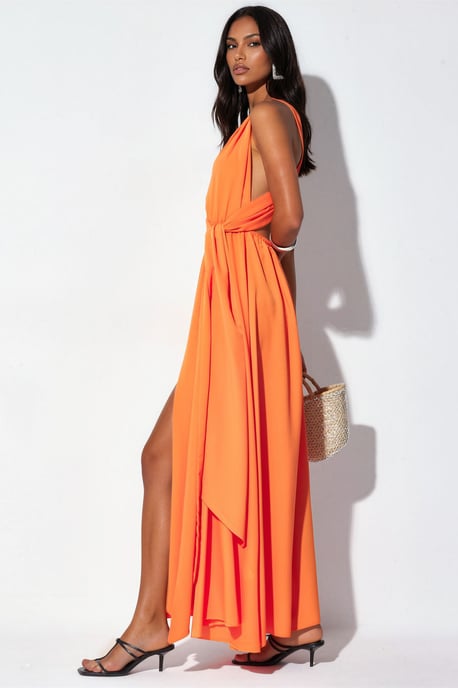 Figurbetontes Maxikleid mit Schlitz - Image 2