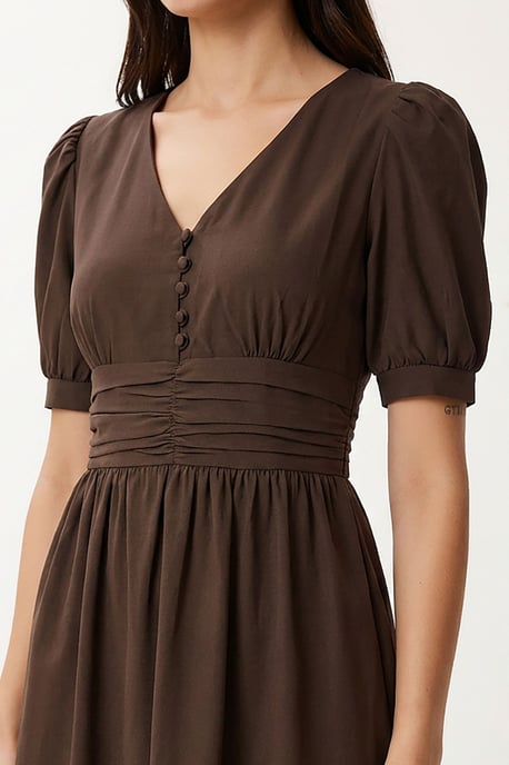 Maxikleid aus Baumwollgemisch für Damen - Image 5