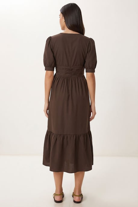 Maxikleid aus Baumwollgemisch für Damen - Image 6