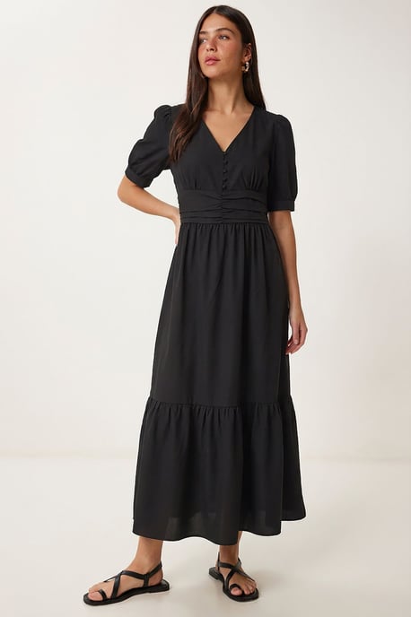 Maxikleid aus Baumwollmix für Damen - Image 1