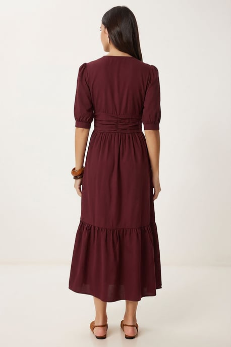 Damen Baumwollmischung Popeline Maxikleid - Image 5