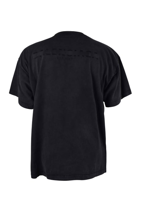 Balenciaga Strike 1917 Oversize-T-Shirt Schwarz - Image 2