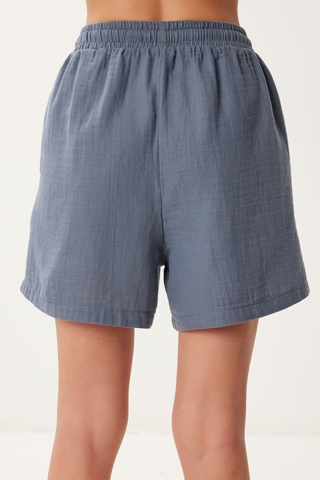 Hochtaillierte Weite Baumwollshorts - Image 4