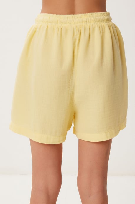 Hochtaillierte Weite Baumwollshorts - Image 6