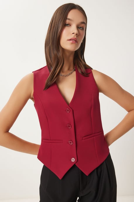 Crop-Button-Weste - Image 3