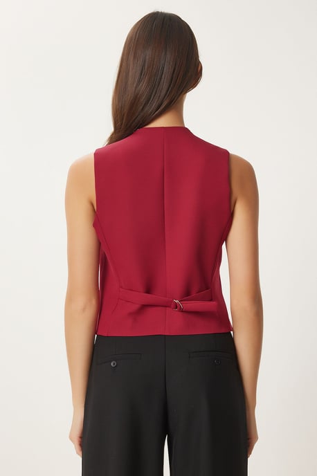 Crop-Button-Weste - Image 6