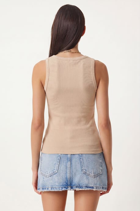 Fitted U-Hals Gestricktes 2er-Pack Tanktop - Image 5