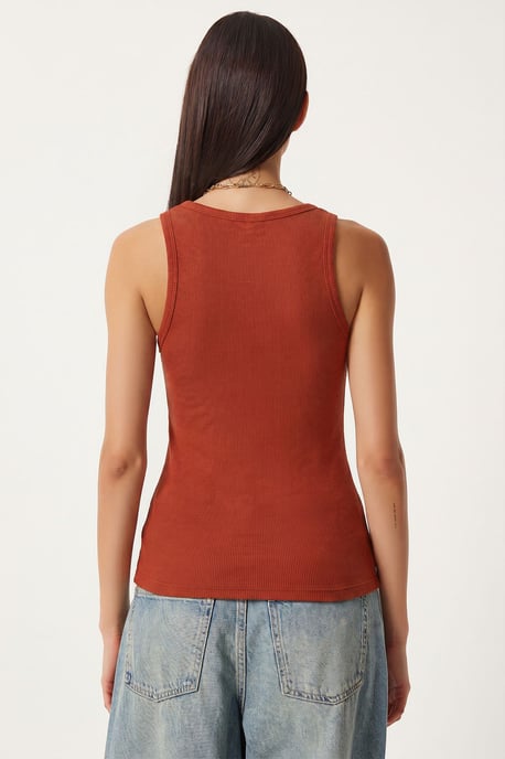 Fitted U-Hals Gestricktes 2er-Pack Tanktop - Image 5